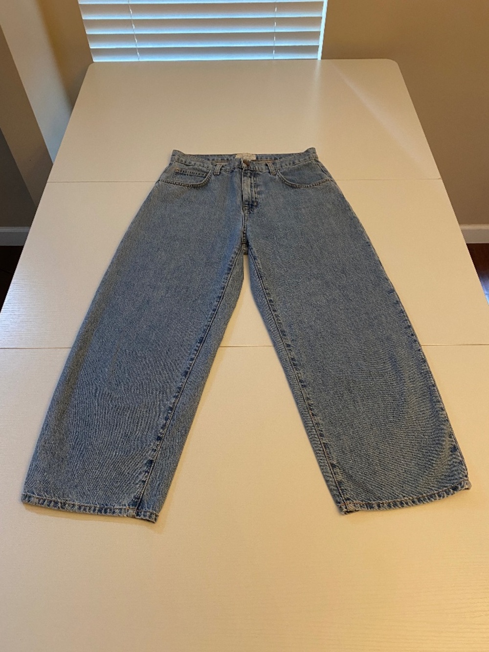 Current Elliott The Barrel High Rise Cropped Jeans Light Wash Size 28